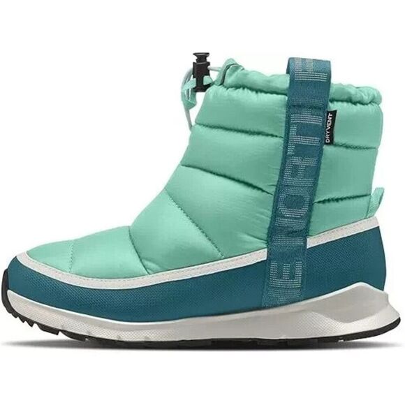 The North Face Thermoball NF0A5LXJ8P2 Kids 4 Green Waterproof Snow Boots RHS2628 - Picture 1 of 10